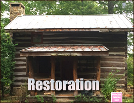 Historic Log Cabin Restoration  Walnut Cove, North Carolina